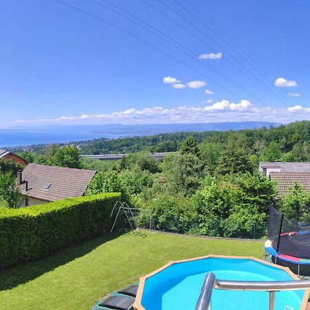 Joli Studio Avec Terrasse Et Vue Exclusivement Pour Non Fumeurs Belmont-sur-Lausanne Ngoại thất bức ảnh