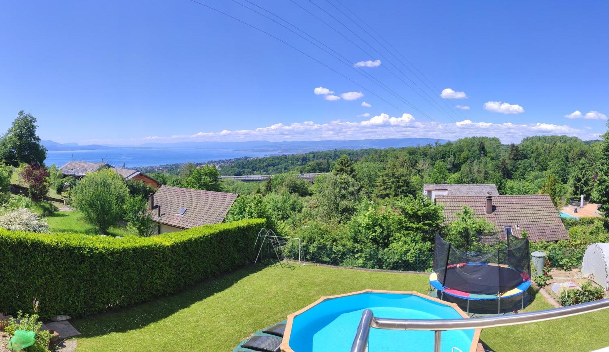 Joli Studio Avec Terrasse Et Vue Exclusivement Pour Non Fumeurs Belmont-sur-Lausanne Ngoại thất bức ảnh